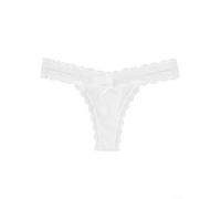 Bragas triangulares de encaje para mujer, cintura baja, ropa interior delgada, transpirable, color sólido, longitud regular para vacaciones de verano, playa, yoga, vacaciones, lencería de una pieza (S