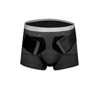 Braguero Hernia Inguinal Hombre, Calzoncillos Tipo Faja Hernia Inguinal Ajustables con 2 Almohadillas de Compresión, Aliviar el Dolor(XXL)