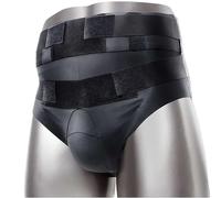 Braguero Hernia Inguinal Hombre con 2 Almohadillas de Presión Extraíbles, Adecuado para Cinturon Hernia Inguinal Unilateral/Bilateral, Adecuado para Uso Preoperatorio y Posoperatorio(X-Large)