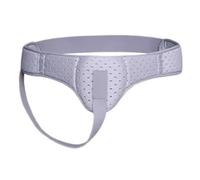 Braguero Hernia Inguinal Hombre Faja para Hernias en la Ingle o Abdomen Inferior Cinturón de Soporte para Hernias con Almohadilla de Presión(White,Large)