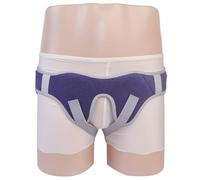 Braguero Hernia Inguinal Hombre, Soporte para Hernias Inguinales Simples o Dobles con 2 Almohadillas de Compresión Extraíbles y Material Cómodo(Medium)