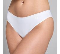Braguita de bikini de talle medio que no deja marcas para mujer de MP (paquete de 3) - Blanco - XS