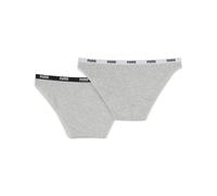 Braguita de bikini PUMA para mujer (paquete de 2), Ropa, Gris, 1 1