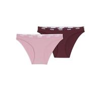 Braguita de bikini PUMA para mujer (paquete de 2), Ropa, Rojo, 1 1