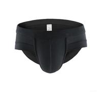 Braguita Deportiva Hombre Poliéster Elástico Sólido | clásico transpirable, tallas L a 3XL, ajuste cómodo cintura para media, ideal uso diario(Black L)