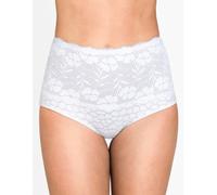 Braguita efecto vientre plano Jacquard Encaje Mujer Talla 56. Color Blanco
