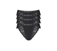 Sloggi Chic Tai 4p Ropa Interior, Negro (Black), 40 para Mujer
