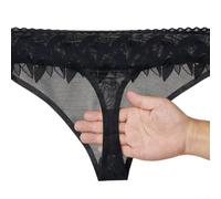 Braguita G-String Elástica para Hombre Talla M-3XL | Tejido para suave 70% poliéster, 30% spandex, sin costuras, cintura para baja, t-back(Black M)