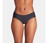Braguita hipster invisible Under Armour Pure Stretch para mujer - Paquete de 3 Negro / Negro / Acero M