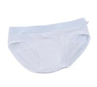Braguita Hombre Malla Transpirable U-Shape Talle Medio | Tejido de malla para ultra transpirable, en U para soporte, ideal clima cálido, talle medio cómodo(White L)