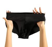 Braguita para baja Rayada para Uso Diario Cómoda Braguita para | Sin costuras, ajuste ergonómico, tallas L a 3XL, cintura para baja, comodidad el día(Black 2XL)