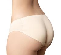 Braguita y tanga eróticos de cuero y látex para mujer marca BYE BRA BYE BRA PANTIES BAJOS CON RELLENO NALGAS M