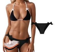 Braguitas Bikini Menstruales Mujer Slip Talle bajo Playa Bragas Bikini con Lazos Piscina Parte de Abajo de Bikinis para Mujer Sólido Deportivos Parte Inferior Verano Natacion