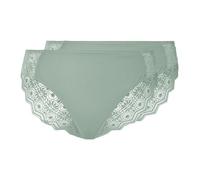 Braguitas con encaje para mujer pack 2 - Verde#Tallas:M (42/44). Talla