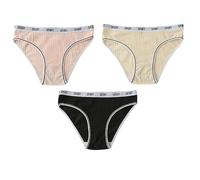 Braguitas de Algodón para Adolescentes Ropa Interior deportiva Protectora Bragas Menstruales Bragas Posparto Bragas de Cintura Alta 3 Piezas Rosa Amarillo y Negro Xl