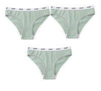 Braguitas de Algodón para El Período de Flujo Abundante Bragas Menstruales de Cintura Alta Bragas Posparto de Talla Grande Transpirables Absorbentes a Prueba de Fugas 3 Piezas Verde 4Xl