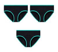 Braguitas de Algodón para Mujer Bragas para El Período Bragas Absorbentes a Prueba de Fugas Ropa Interior Posparto Bragas Suaves y Transpirables Paquete de 3 Verde Claro L
