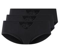 Braguitas de canalé fino para mujer pack 3 - Negro#Tallas:L (46/48). Talla