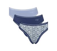 Sloggi Braga Go Crush High Leg – Pack de 3 – Beige/Azul noche/Gris claro/Negro Talla M