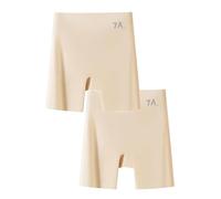 Braguitas de Seda Helada Choosemuc, Braguitas de Cintura Alta Que levantan el Abdomen, Pantalones de Seguridad 3 en 1 de Seda Helada para Mujer (2pcs-c,XL)