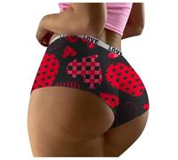 Braguitas Estampadas San Valentín Mujer, Color Vibrante, cómodas Salidas encuentros