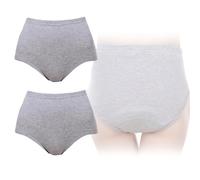 Braguitas Lavables de Algodón para Incontinencia Femenina Absorbentes de 30 Ml Evite La Vergüenza A Prueba de Fugas Cómodo Y Transpirable Bragas para Incontinencia2 Pcs,XL
