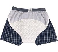 Braguitas Lavables para Incontinencia,Calzoncillos Absorbente Integrada De Algodón para Hombre,Pantalones Cortos Antifugas De Orina,Braga Pañal Adulto Adecuado para Uso Diario M