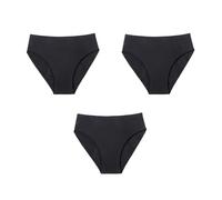 Braguitas Menstruales absorbentes a Prueba de Fugas para Mujer Ropa Interior Protectora Posparto de Talle Medio Paquete de 3 Color Negro 4Xl
