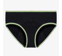 Braguitas Menstruales de algodón para adolescentes Bragas a Prueba de Fugas para Mujeres Bragas de Cintura Media Sólidas para El Período Verde Claro L