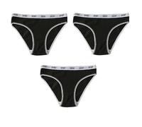 Braguitas Menstruales de Cintura Alta Bragas Posparto Bragas Absorbentes de Flujo Abundante Ropa Interior deportiva Protectora para Adolescentes Bragas Menstruales 3 Piezas Color Negro M