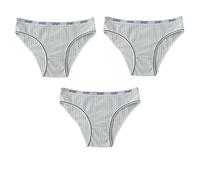 Braguitas Menstruales de Talla Grande de Algodón Transpirable de Cintura Alta para Adolescentes para Flujo Abundante Protección Extra Cómodas 3 Unidades Color Gris 3Xl