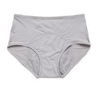 Braguitas Menstruales para Mujer Bragas absorbentes a Prueba de Fugas Bragas Menstruales Posparto Ropa Interior de algodón para El Período Gris 5Xl