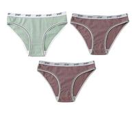 Braguitas Menstruales Transpirables para Adolescentes Bragas de Cintura Alta para Flujo Abundante Ropa Interior Posparto Absorbentes para Flujo Abundante 3 Piezas Verde/Morado Xl