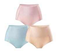 Braguitas Moldeadoras de Cintura Alta, sin Costuras, de Seda de Hielo, de Gran tamaño, Ligeras y Transpirables.(3pcs-4,M)