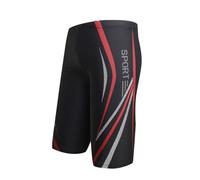 Braguitas Mujer - Bañador Hombre Estampado Digital para Natación Playa Parque Acuático y Relax en Aguas Termales (Red, XXXL)