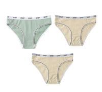 Braguitas Posparto para Mujer Braguitas Hipster de Algodón Ropa Interior Menstrual con Flujo Abundante Bragas Absorbentes para El Período Protección Adicional Bragas Suaves 3 Piezas Verde/Amarillo