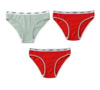 Braguitas Posparto Ropa Interior deportiva Protectora Bragas Menstruales Bragas para El Período Transpirables a Prueba de Fugas Bragas Absorbentes para Flujo Abundante 3 Piezas Verde/Rojo 4Xl