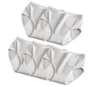 Braguitas Posparto Suaves de Algodón Absorbentes a Prueba de Fugas En La Entrepierna Bragas Menstruales para Flujo Abundante Kit de Inicio para Niñas Adolescentes 5 Piezas Gris 4Xl