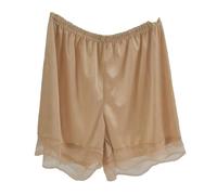 Braguitas Tipo BóXer para Mujer 2pcs Women's Summer Thin Anti-Slip Safety Pants Loose Home Breathable Woman Lace Ladies Pajama Shorts Underwear Cool Comfortable para Mujeres(Coffee,XL(70-82.5kg))