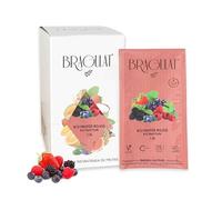 BRAGULAT/Saborizantes de agua Sin Azucar, con fruta deshidratada, Vitamina C y B12, colorantes y sabores naturales | Agua con Sabor a Frutas (15 Sobres, B12 y Frutos Rojos)