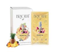 BRAGULAT/Saborizantes de agua Sin Azucar, con fruta deshidratada, Vitamina C y B12, colorantes y sabores naturales (15 Sobres Tropical)