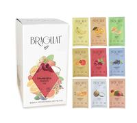 BRAGULAT/Saborizantes de agua Sin Azucar, con fruta deshidratada, Vitamina C y B12, colorantes y sabores naturales (15 Sobres MIX Frutas Variado)