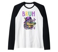 BRAH Mardi Gras Cocodrilo Camiseta Manga Raglan