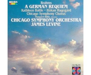BRAHMS: A German Requiem -Chicago Symphony Orchestra/James Levine; Kathleen Battle; Håkan Hagegård - RARE 1984 FIRST EDITION