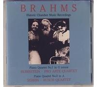 Brahms:Historic Chamber Recordings - Piano Quartet no. 1 (Rubinstein, Proart Quartet) & Piano Quartet no. 2 (Serkin, Busch Q)