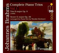 Brahms : Intégrale des trios pour piano, vol. 1. Trio Parnassus.