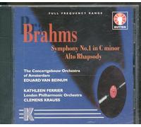 Brahms, J. - Symphony 1/Alto Rhapsody