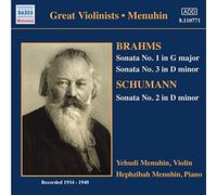 Yehudi Menuhin – Brahms: Sonatas para violín y piano; Schumann: Sonata para violín – CD