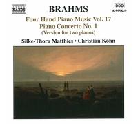 Brahms Johannes - Musique Pour Piano A Quatre Mains /vol.17