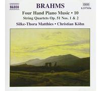 Brahms Johannes - Oeuvres Pour Piano A Quatre Mains, Vol. 10